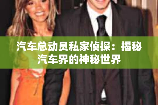 汽车总动员私家侦探：揭秘汽车界的神秘世界